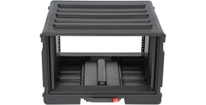 SKB 1SKB-R6UW 6U Rolling Roto Rack 19 inch flightcase trolley 6U