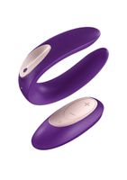 Double Plus Remote Partner Vibrator - Purple