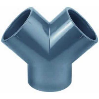 Europond Y-stuk 63mm Lijmverbinding - Hoogweerstandig PVC voor Binnen & Buiten, UV-Bestendig