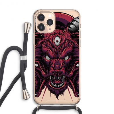 Hell Hound and Serpents: iPhone 11 Pro Max Transparant Hoesje met koord