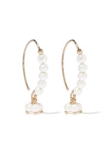 Mizuki boucles d'oreilles Sea of Beauty en or jaune 14ct ornées de perles