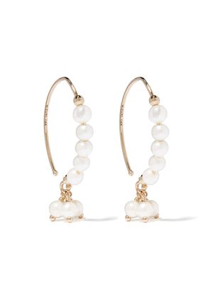Mizuki boucles d'oreilles Sea of Beauty en or jaune 14ct ornées de perles