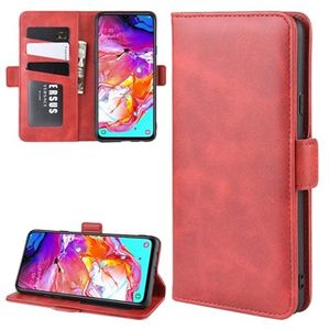 Samsung Galaxy A20s Wallet Case met Magnetische Sluiting - Rood