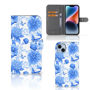 Hoesje voor iPhone 15 Plus Flowers Blue