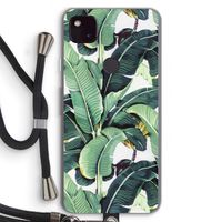 Bananenbladeren: Pixel 4a 5G Transparant Hoesje met koord Bananenbladeren: Pixel 4a 5G Transparant Hoesje met koord