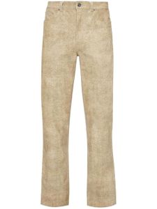 JW Anderson pantalon en cuir à coupe droite - Tons neutres