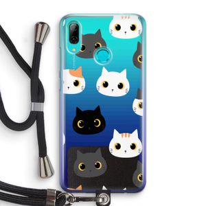 Katten: Huawei P Smart (2019) Transparant Hoesje met koord
