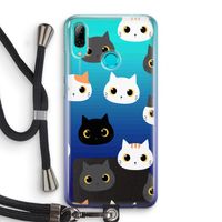 Katten: Huawei P Smart (2019) Transparant Hoesje met koord