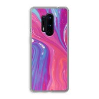 Paarse stroom: OnePlus 8 Pro Transparant Hoesje