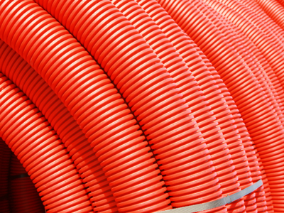 Kabelbescherming GrainDuct 63 mm L50 mm - Rood