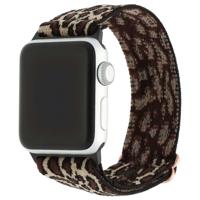 Apple Watch Nylon Geweven Solo Band - Leopard -