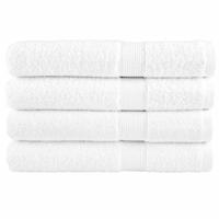 VidaXL Saunadoeken solund 4 st 600 g/m² 80x200 cm wit