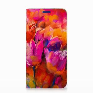 Bookcase Samsung Galaxy S10e Tulips