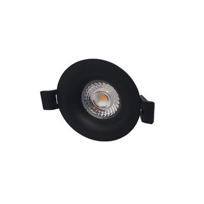 Interlight LED inbouwspot 8W 2700K 640 lumen dimbaar zwart Camini