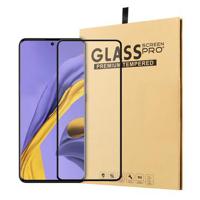 Samsung Galaxy A51 Full Cover Glazen Screenprotector - Zwarte Rand - thumbnail