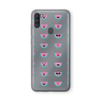 Smiley watermeloenprint: Samsung Galaxy A11 Transparant Hoesje