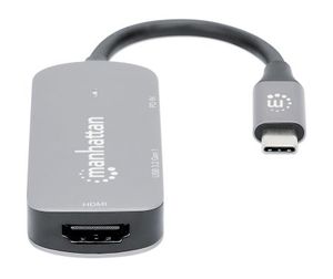 Manhattan USB-C auf HDMI 3-in-1 Docking-Konverter USB-C dockingstation Geschikt voor merk: Universeel USB-C Power Delivery