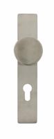 Intersteel Knop op rechthoekig schild profielcilindergat 72mm - RVS