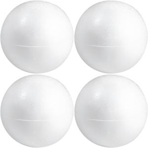 Piepschuim bollen - 4x - D15 cm - 2 halve schalen - styropor - bal - hobby vormen