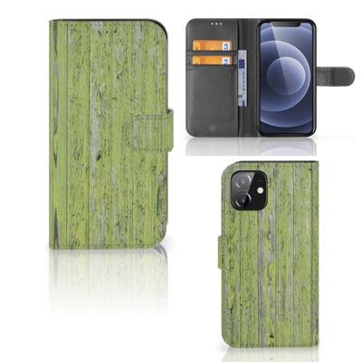 iPhone 12 | 12 Pro (6.1") | Book Style Case | Green Wood