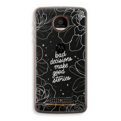 Good stories: Motorola Moto Z Force Transparant Hoesje