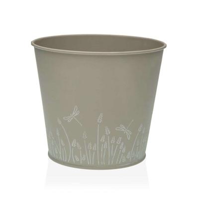 Bloempot Versa Zink Grijs Metaal (16 cm)