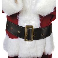 Zwarte kerstman riem 145 cm   -