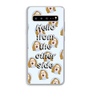 Hello: Samsung Galaxy S10 5G Transparant Hoesje