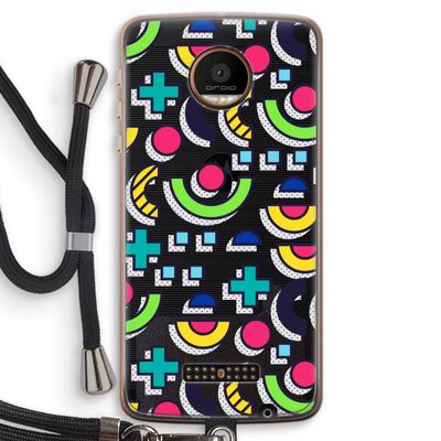 8-bit N°6: Motorola Moto Z Force Transparant Hoesje met koord