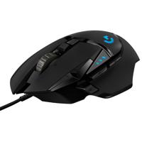 Logitech Gaming G502 HERO Gaming-muis USB Optisch Zwart 11 Toetsen 25600 dpi Verlicht, Gewichtsreductie, Geïntegreerd profielgeheugen