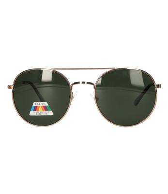Spectrum polarized zonnebril piloot groen glas unisex