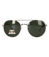 Spectrum polarized zonnebril piloot groen glas unisex