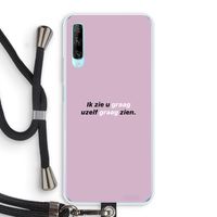 uzelf graag zien: Huawei P Smart Pro Transparant Hoesje met koord