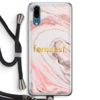Feminist: Huawei P20 Transparant Hoesje met koord