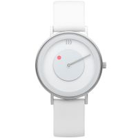 Danish Design IQ12Q1260 Horloge Måne Gold Large staal-leder zilverkleurig-wit 39 mm - thumbnail