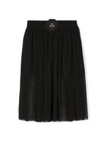 Mini Rodini jupe mi-longue à fleurs appliquées - Noir