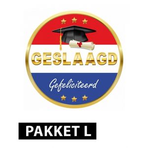 Groot hoera geslaagd versiering pakket