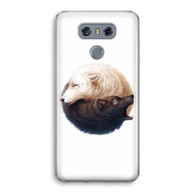 Yin Yang Wolves: LG G6 Transparant Hoesje