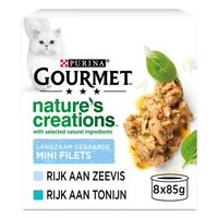 GOURMET Nature&apos;s Creations Zeevis, Tonijn kattenvoer nat 8x85gr