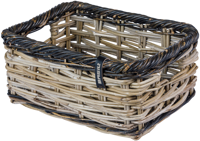 Fietsmand Basil Dijon S 27 x 39 x 18 cm - grijs zwart