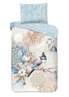 HIP Dekbedovertrek "mandala's en een vogel" - Multi - (140x200 cm) - Katoen Flanel