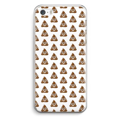 Poop emoji: iPhone 5 / 5S / SE Transparant Hoesje