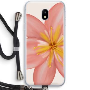 Pink Ellila Flower: Samsung Galaxy J3 (2017) Transparant Hoesje met koord