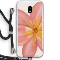 Pink Ellila Flower: Samsung Galaxy J3 (2017) Transparant Hoesje met koord