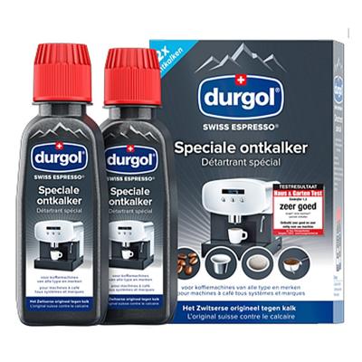 Durgol swiss espresso ontkalkingsmiddel voor koffiezetapparaten 2x125 ml