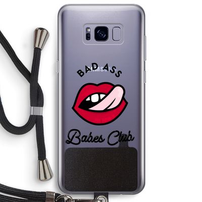 Badass Babes Club: Samsung Galaxy S8 Plus Transparant Hoesje met koord