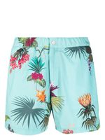 ETRO short de bain à fleurs - Bleu - thumbnail