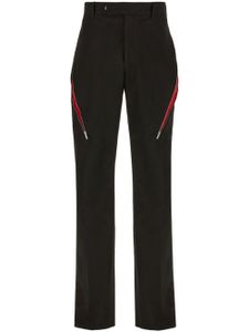 Ferragamo pantalon de costume à détail de zip - Noir