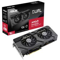 Asus AMD Radeon RX 7800 XT Videokaart Dual OC 16 GB GDDR6-RAM PCIe x16 HDMI, DisplayPort