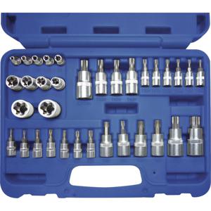 Kunzer 7TS34.1 Dopsleutelinzetset 1/2 (12.5 mm), 3/8 (10 mm), 1/4 (6.3 mm)